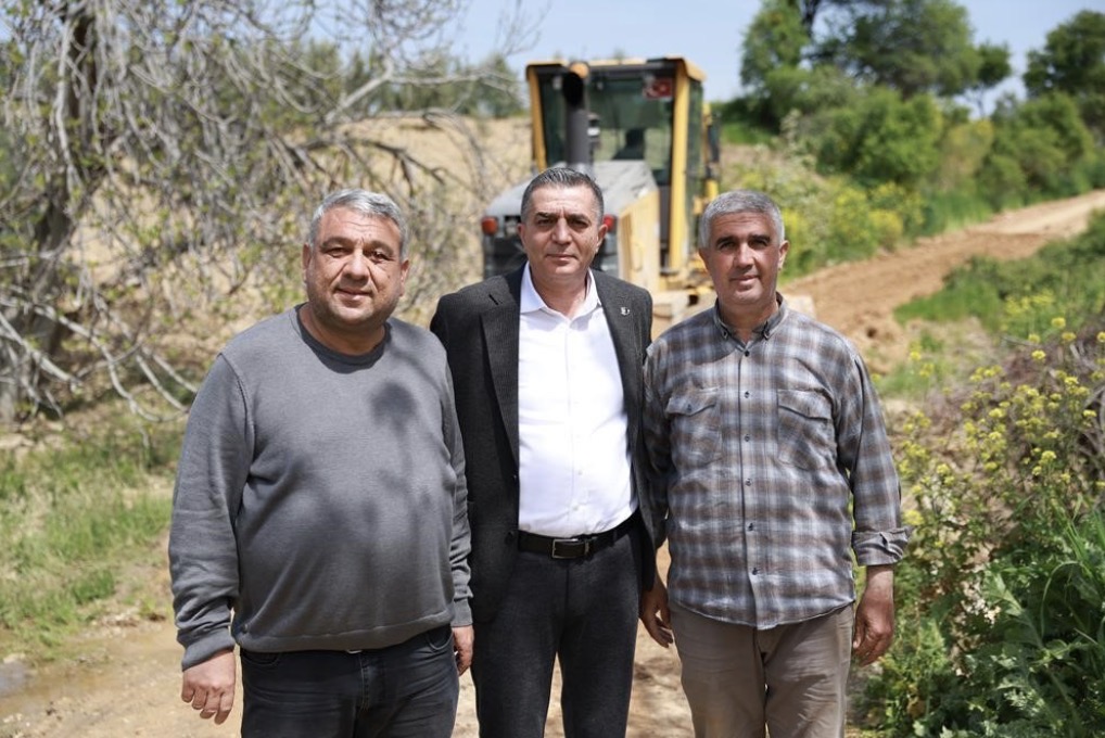 Başkan Şimşek ova yolu çalışmalarını sahada inceledi